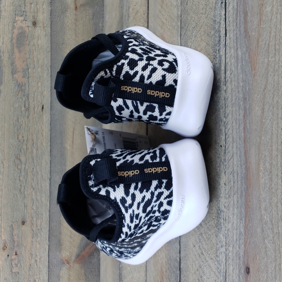 adidas Cloudfoam Pure 2.0 Leopard Print Black/White - Picture 4 of 10